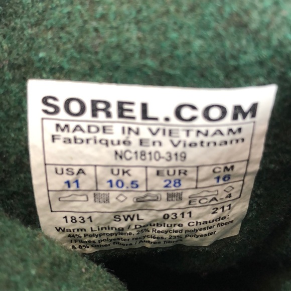 Kids Sorel winter insulated Boots Sz. 11 - Picture 7 of 8